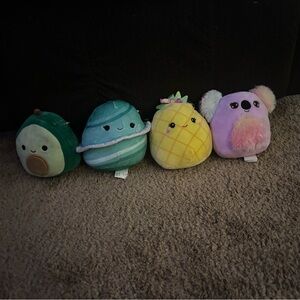 Cute Plush Toy Set - Avocado, Mermaid, Pineapple, Koala